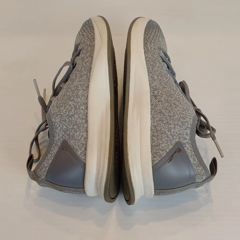 Women's Under Armour Pewter/Ghost Grey SMGX Charged Covert Knit Sneakers
